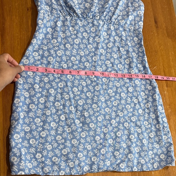 Reformation Blue Floral Mini Dress - Picture 6 of 10